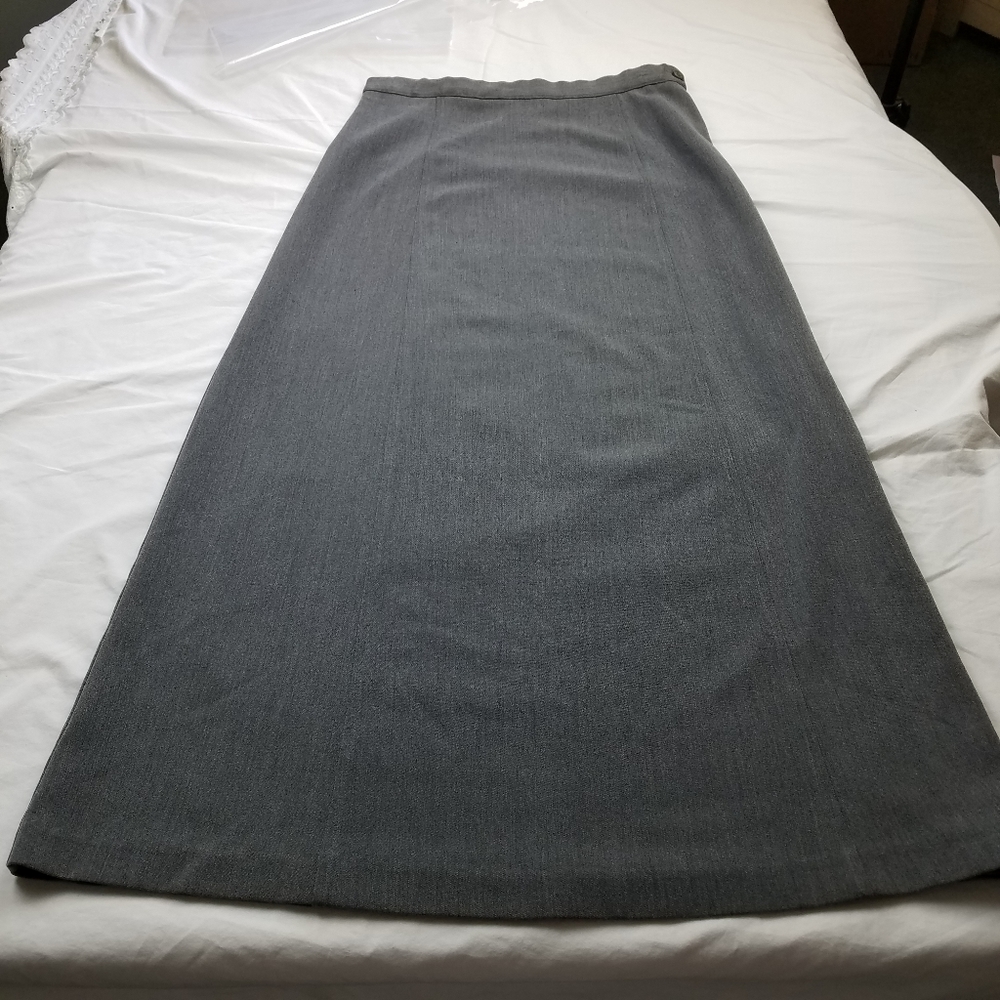 Dialogue Grey Maxi Skirt Sz 10